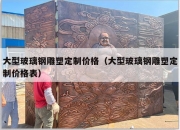 大型玻璃钢雕塑定制价格（大型玻璃钢雕塑定制价格表）